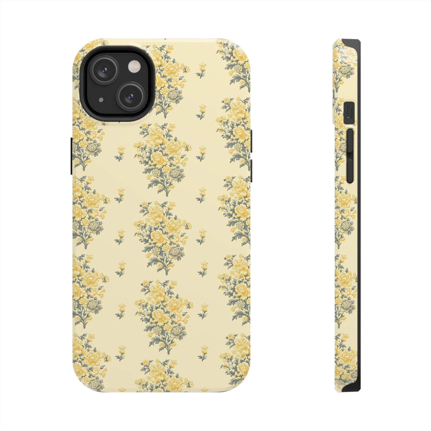 Bouquet Toile de Jouy in Yellow - Samsung and iPhone Tough Phone Case