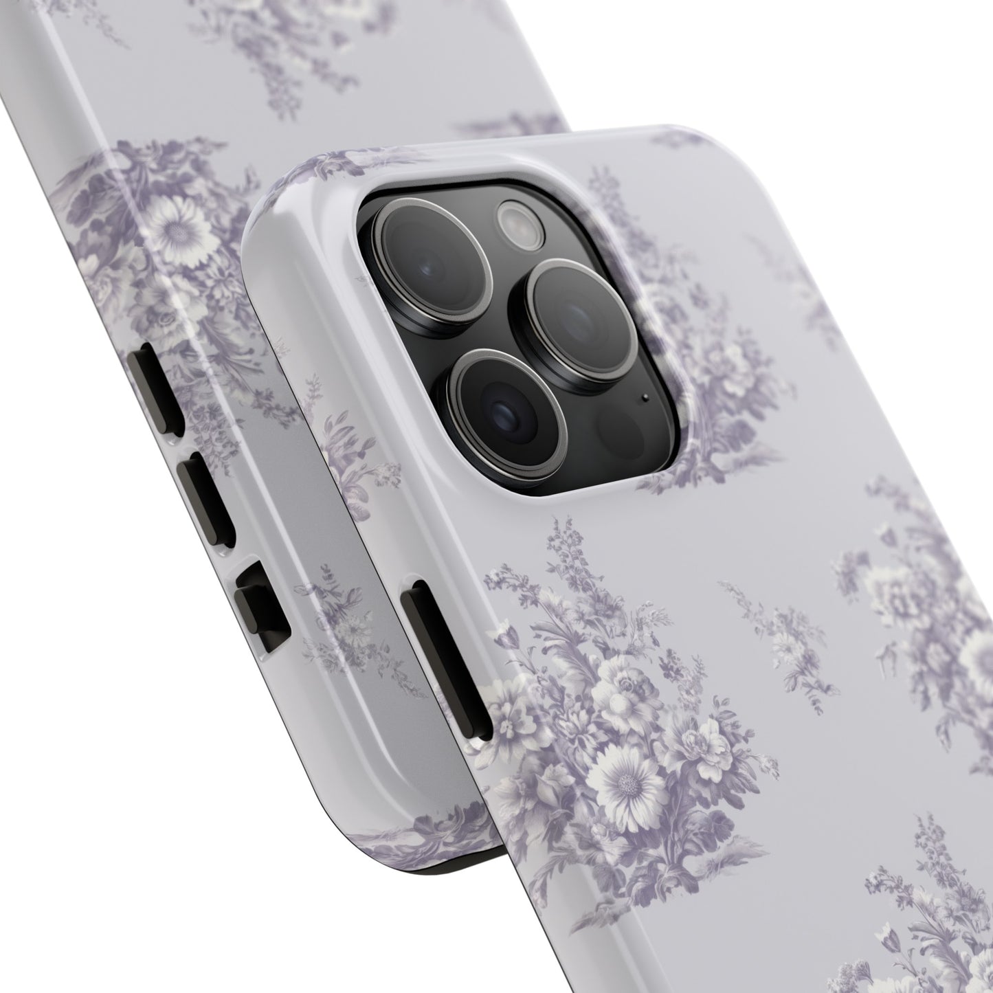 Bouquet Toile de Jouy in Lavender - Samsung and iPhone Tough Phone Case