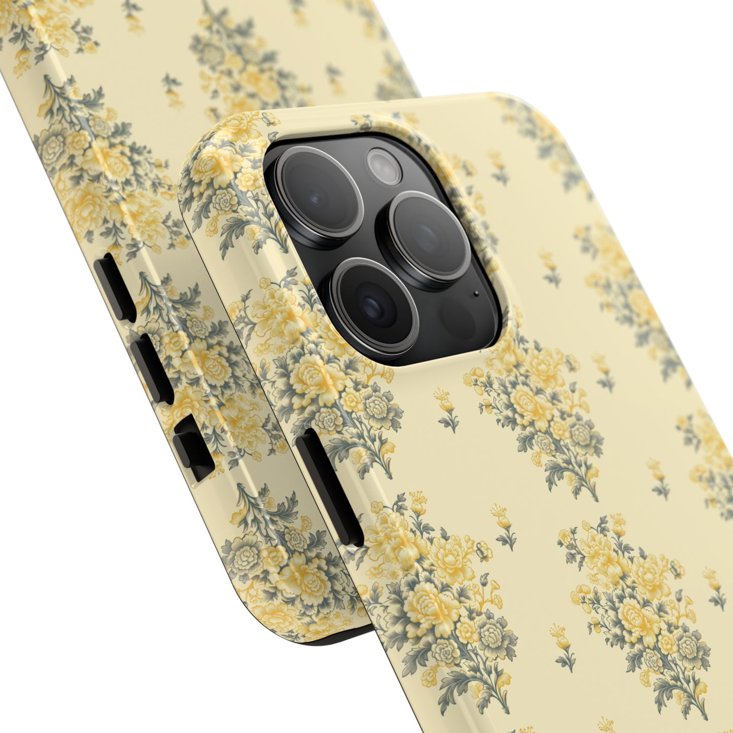 Bouquet Toile de Jouy in Yellow - Samsung and iPhone Tough Phone Case