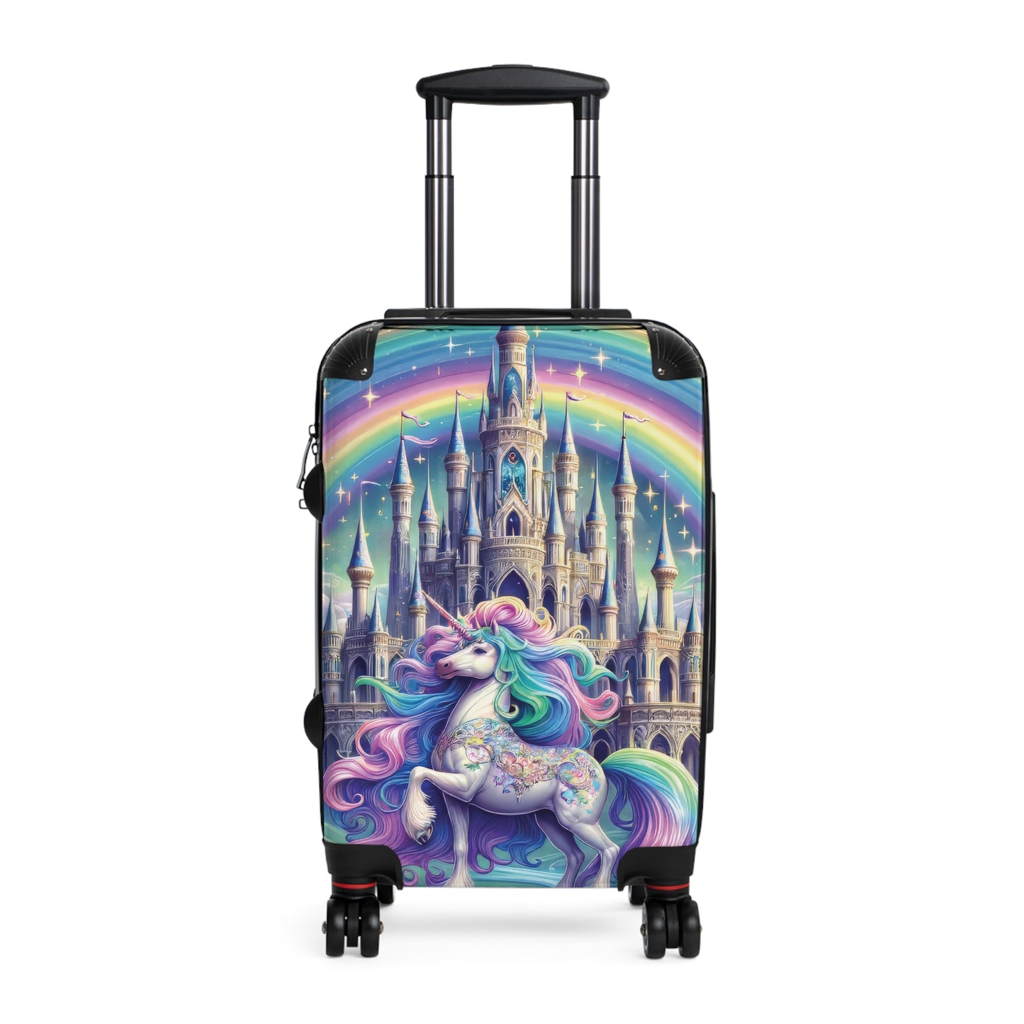 Unicorn and Rainbow Castle - Suitcase - Small Carry On Luggage