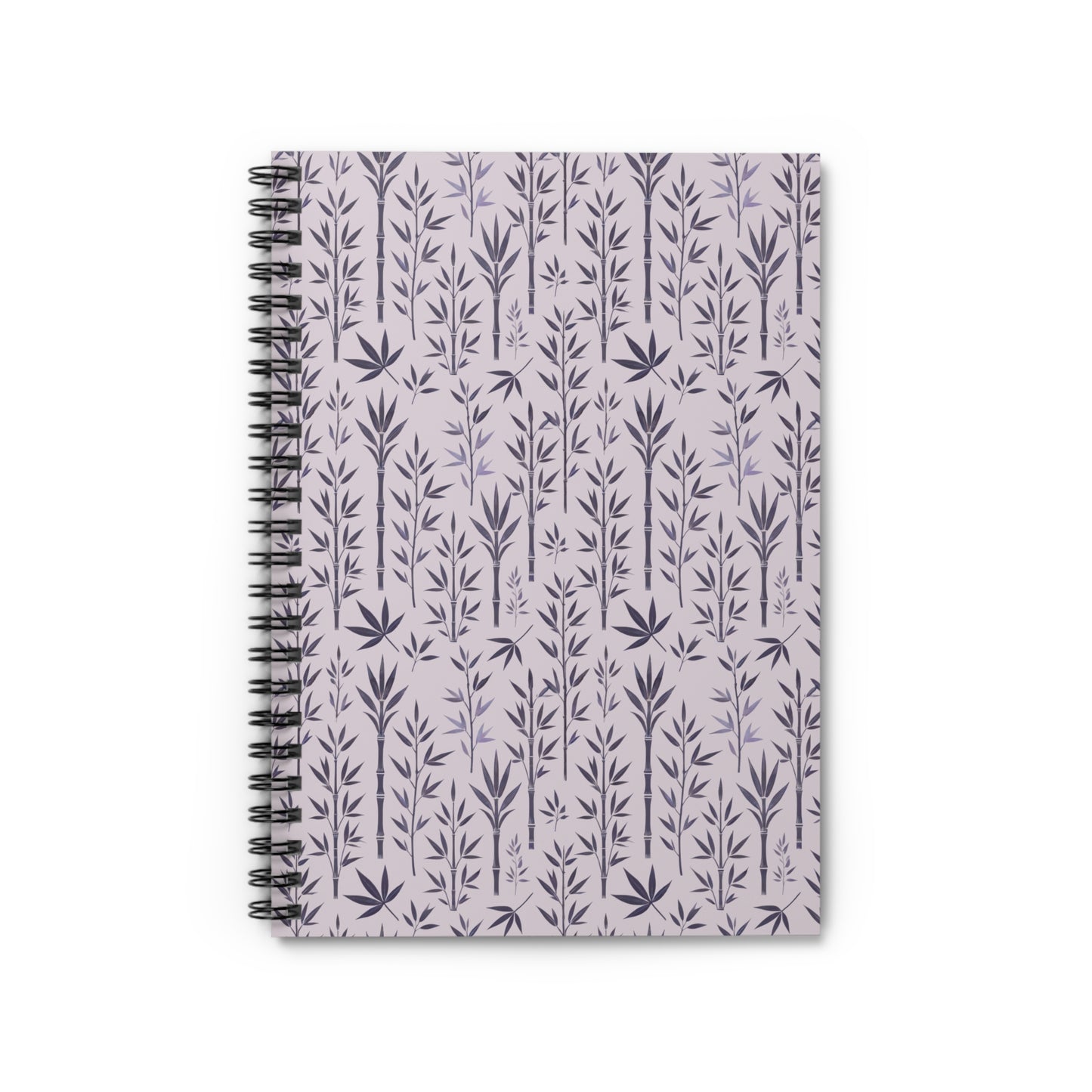 Bamboo in Lavender Spiral Notebook - Ruled Line