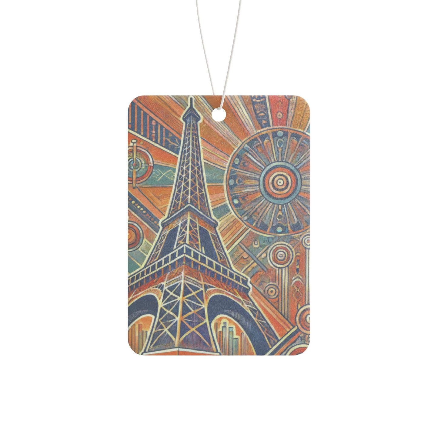 Art Deco Eiffel Tower Paris France Car Air Freshener