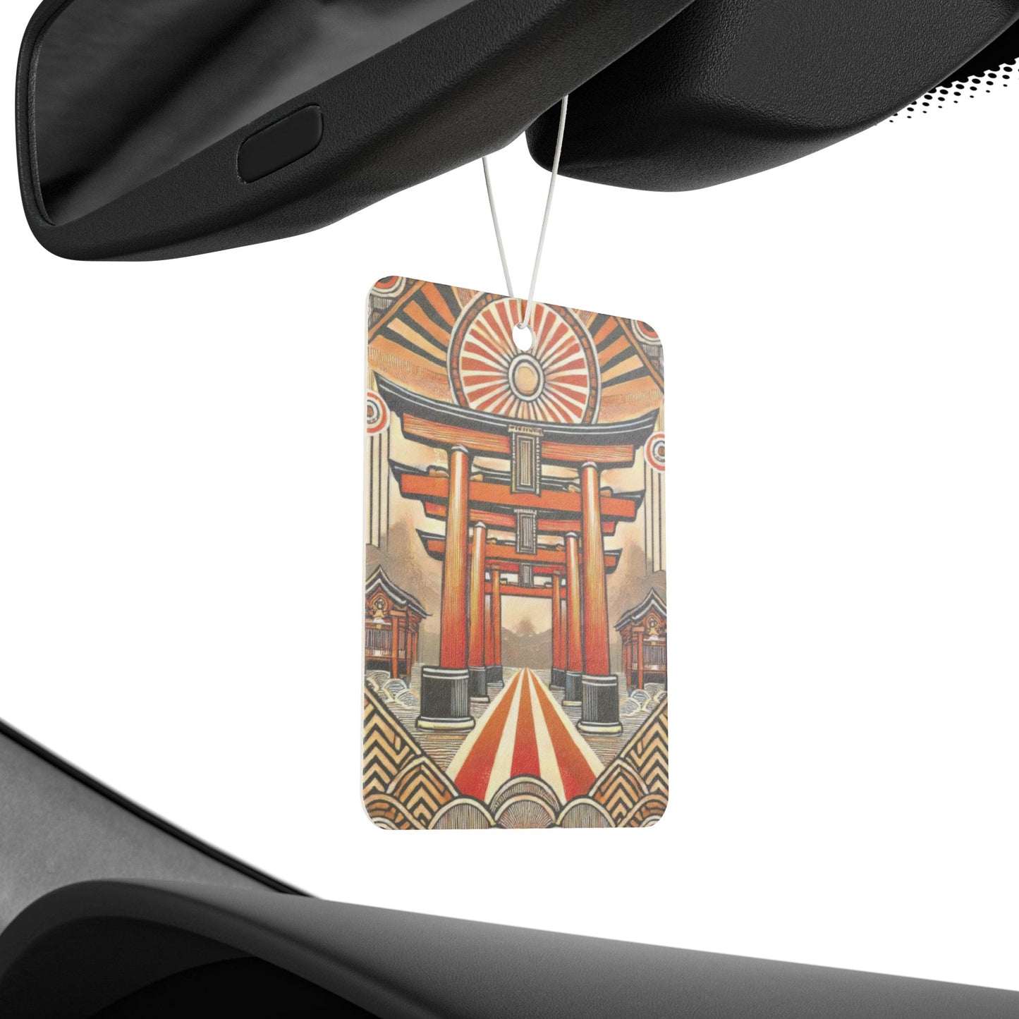 Art Deco Torii Gates Japan Car Air Freshener