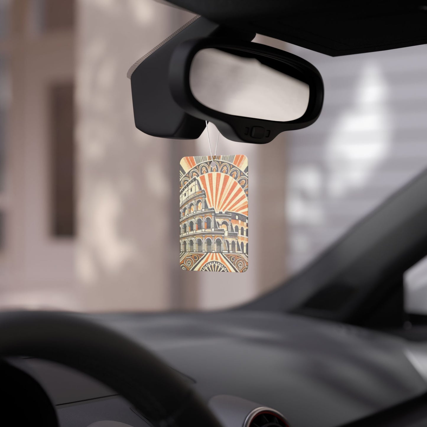 Art Deco Roman Colosseum Car Air Freshener