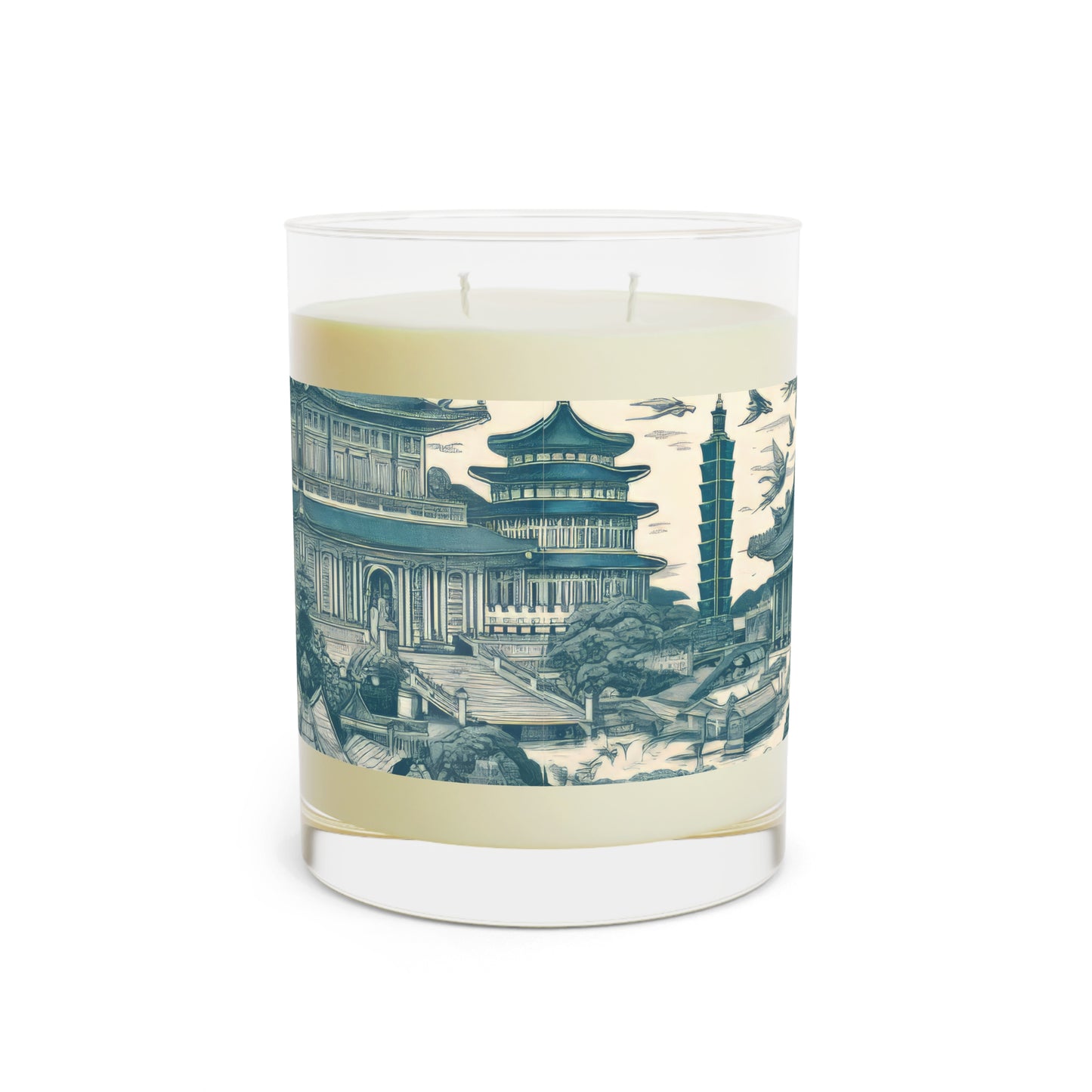 Taipei Taiwan Scented Candle - Premium Design Printed On 11oz Glass, Not a Sticker Label