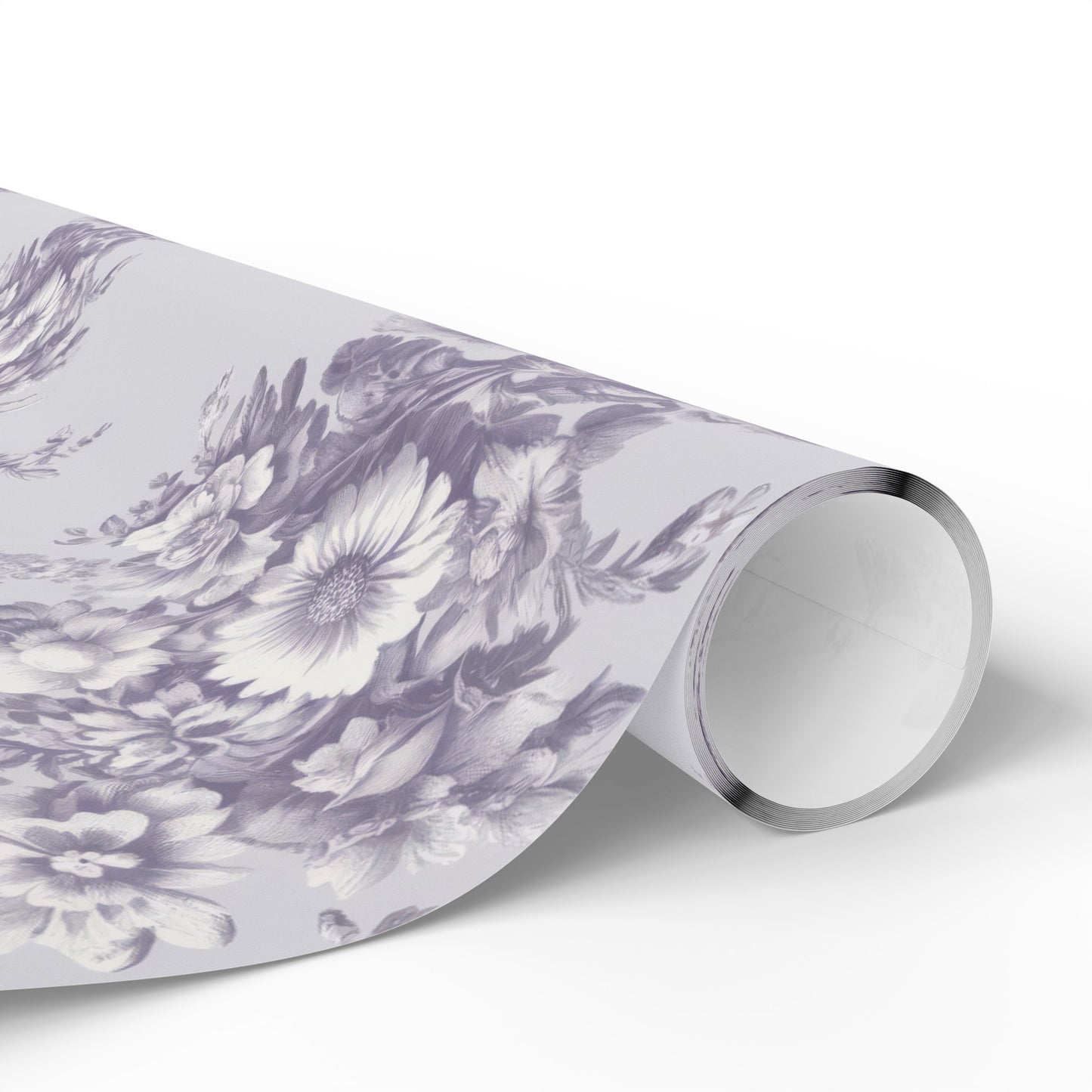 Bouquet Toile de Jouy in Lavender Wrapping Paper 30"x 72"