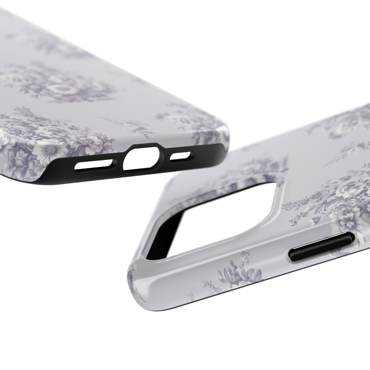 Bouquet Toile de Jouy in Lavender - Samsung and iPhone Tough Phone Case