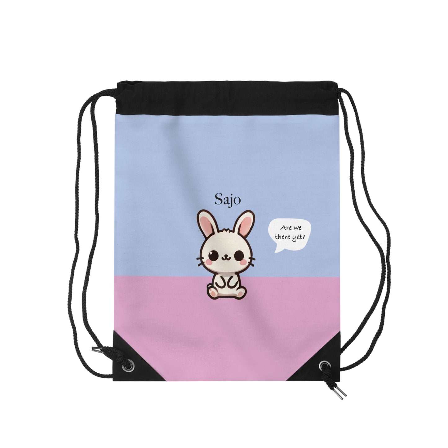 Sajo the Bunny - Kawaii Designs Drawstring Bag