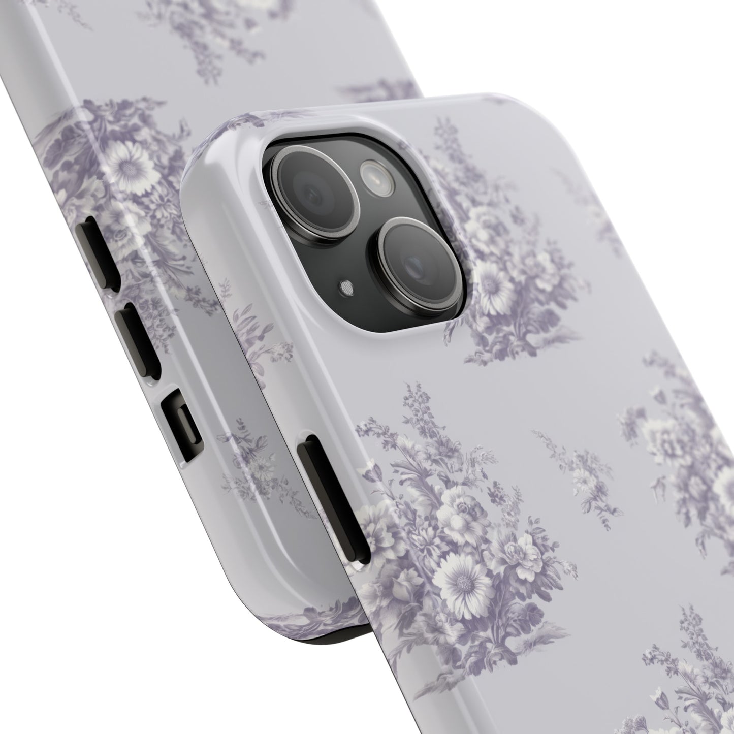 Bouquet Toile de Jouy in Lavender - Samsung and iPhone Tough Phone Case