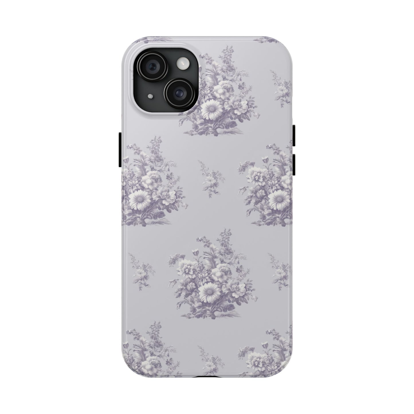 Bouquet Toile de Jouy in Lavender - Samsung and iPhone Tough Phone Case