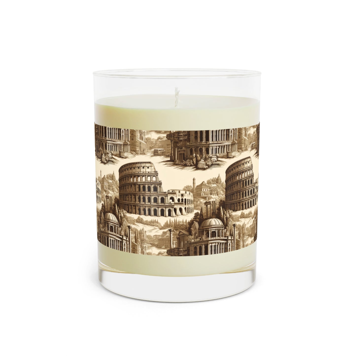 Colosseum Rome Italy Scented Candle - Premium Design Printed On 11oz Glass, Not a Sticker Label