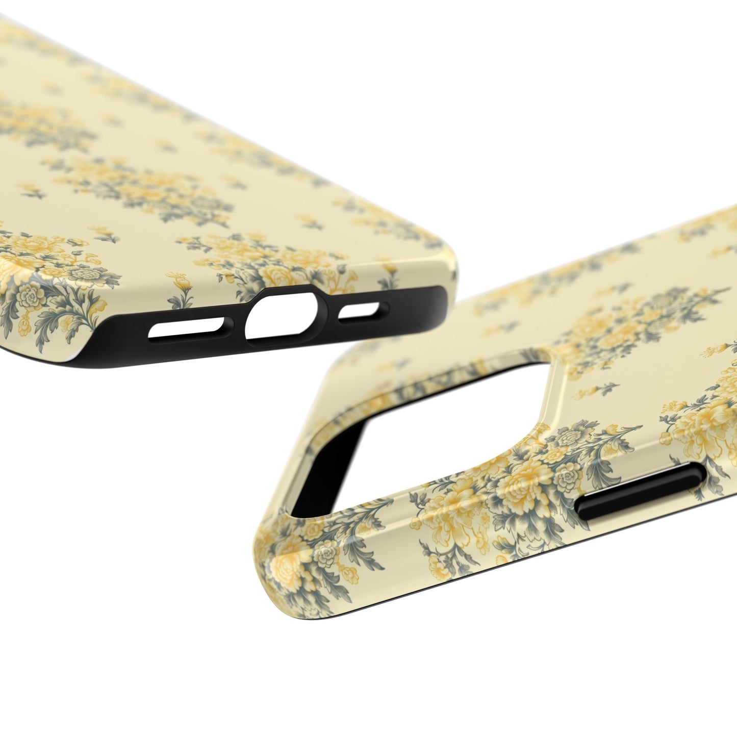 Bouquet Toile de Jouy in Yellow - Samsung and iPhone Tough Phone Case