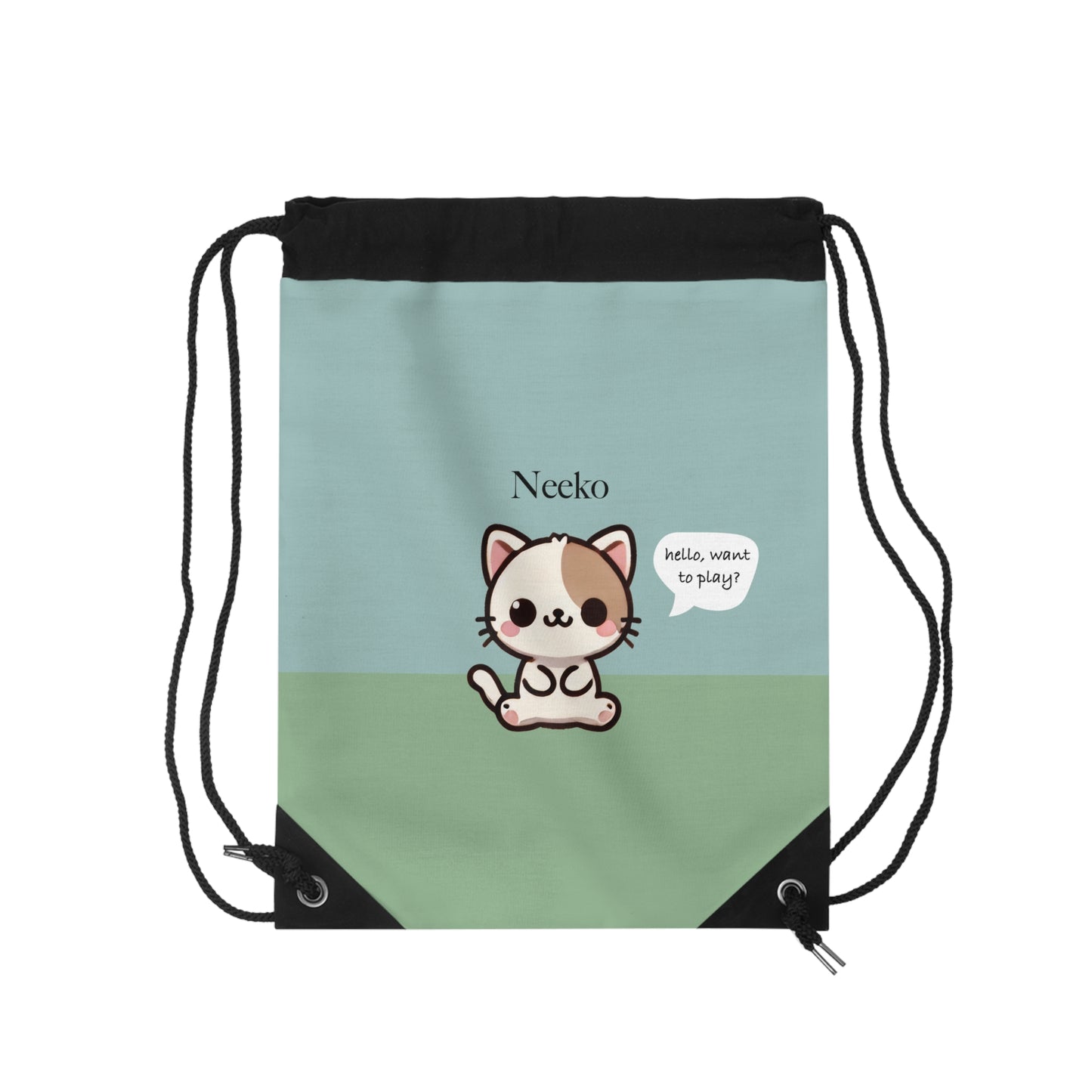 Neeko the Kitty Cat - Kawaii Designs Drawstring Bag