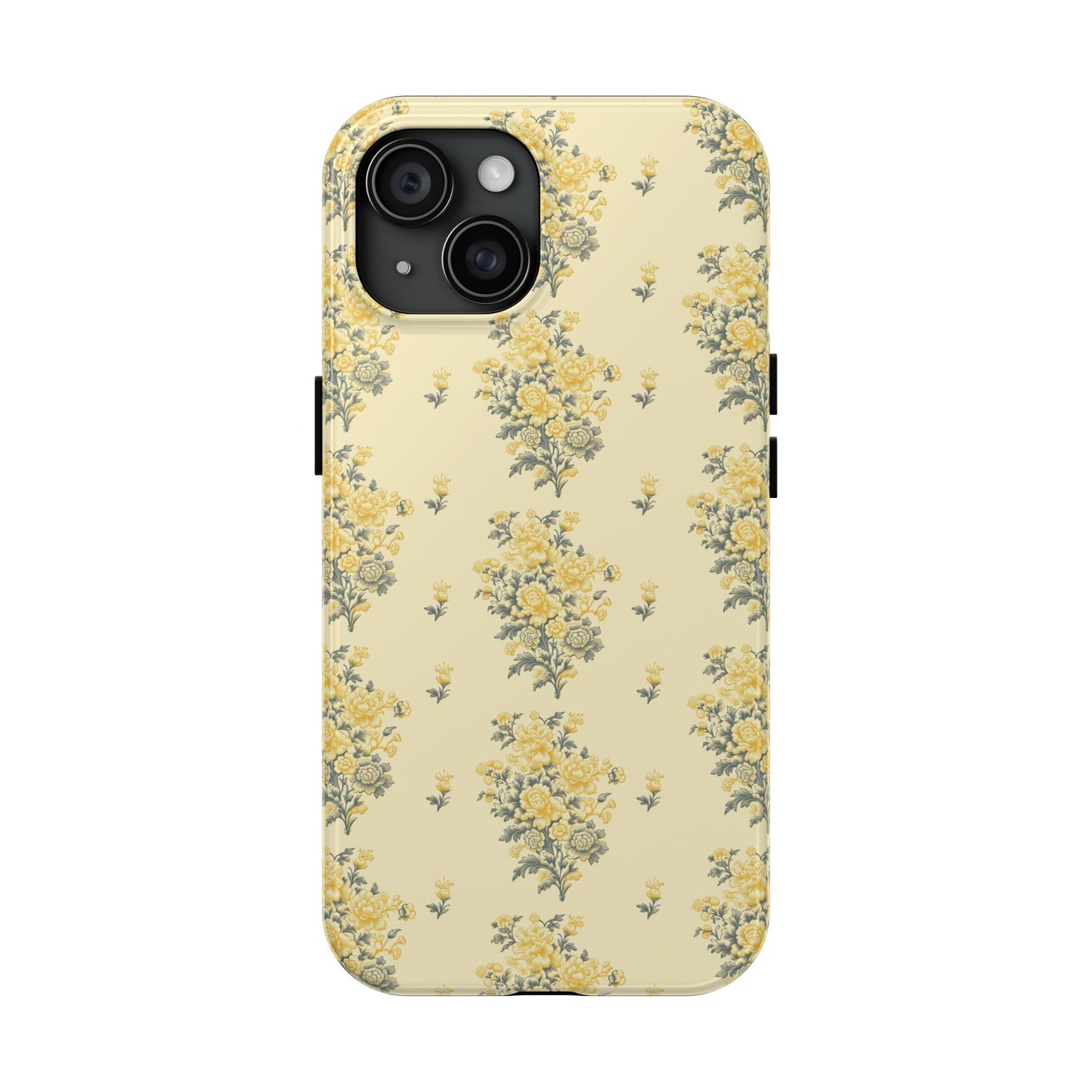 Bouquet Toile de Jouy in Yellow - Samsung and iPhone Tough Phone Case