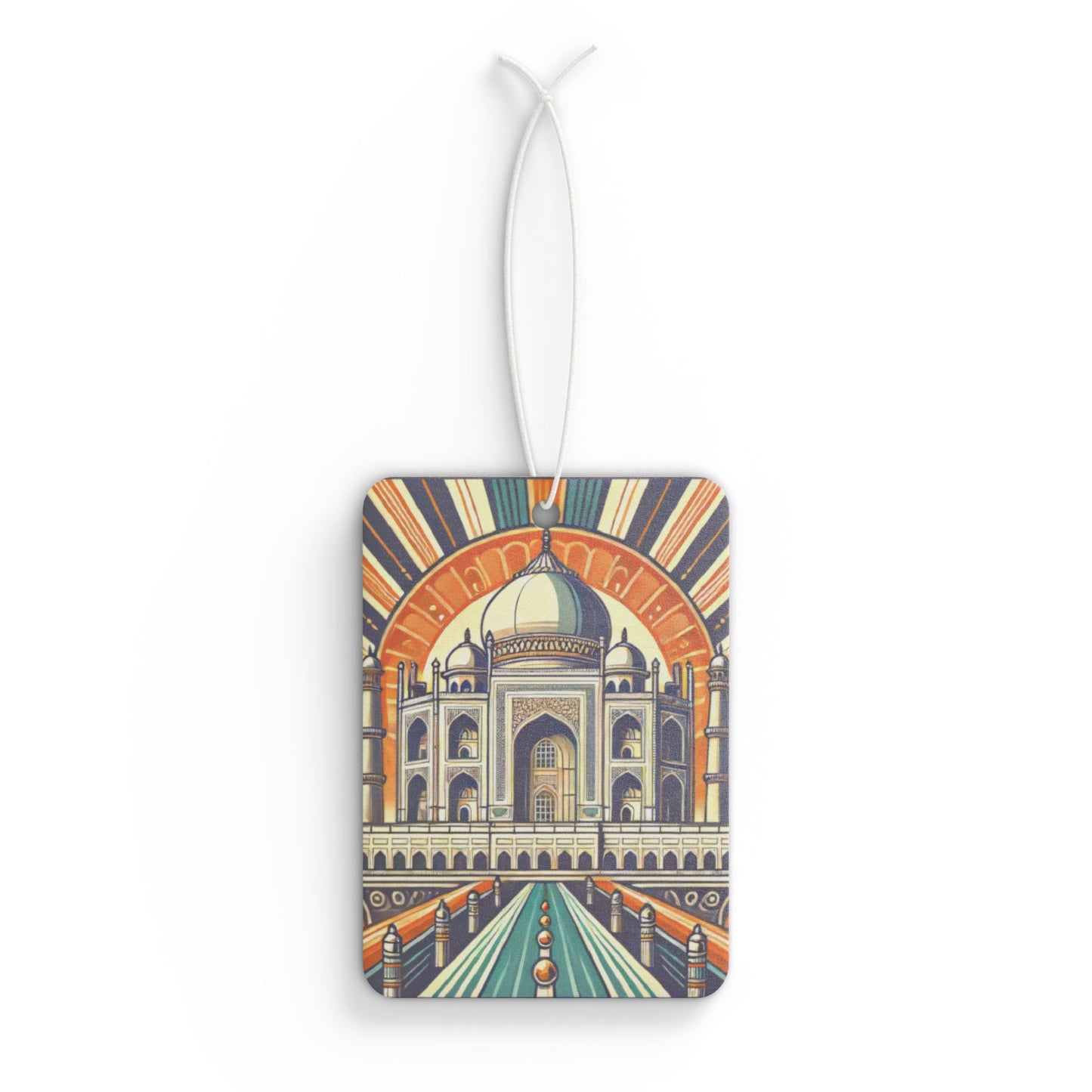 Art Deco Taj Mahal India Car Air Freshener