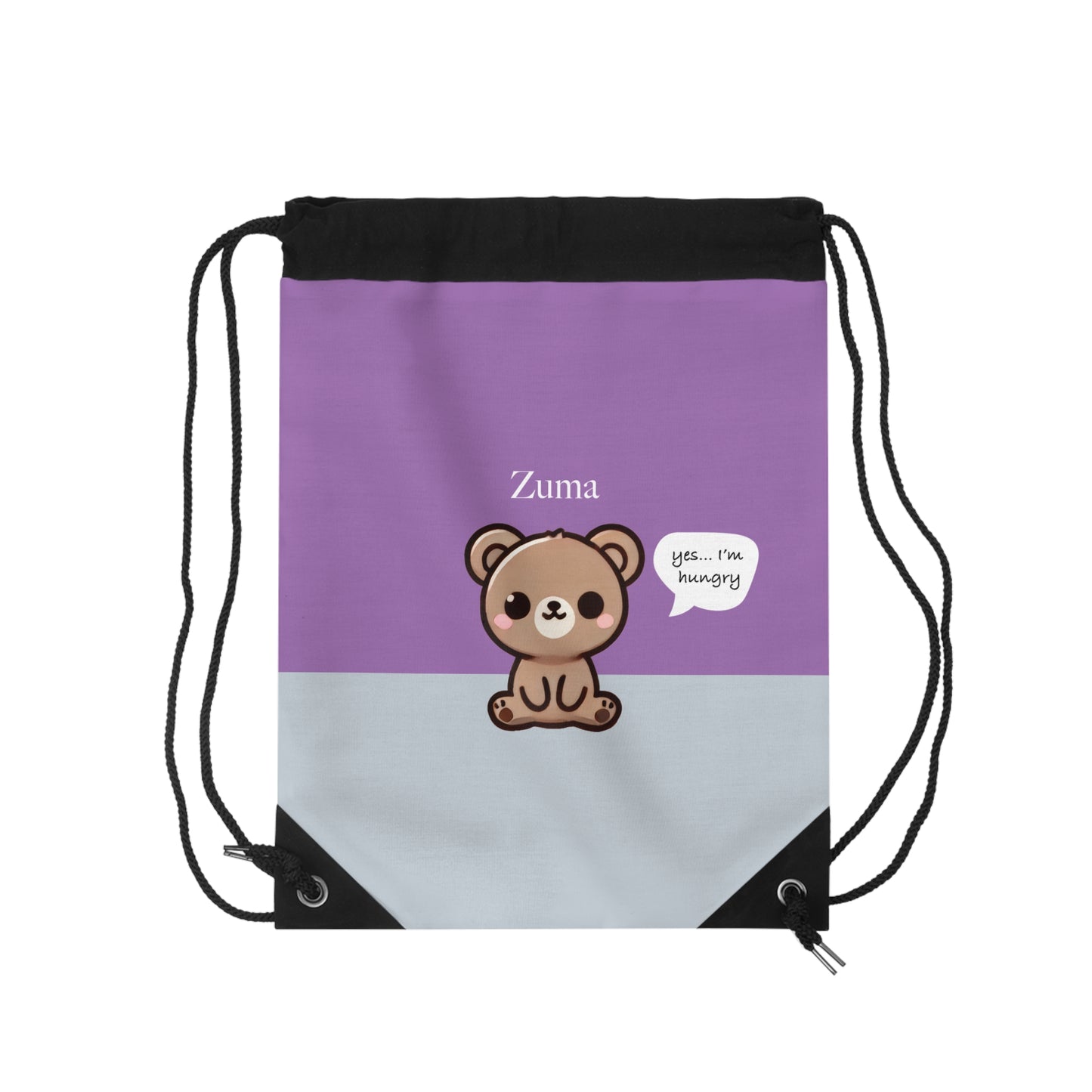 Zuma the Bear - Kawaii Designs Drawstring Bag