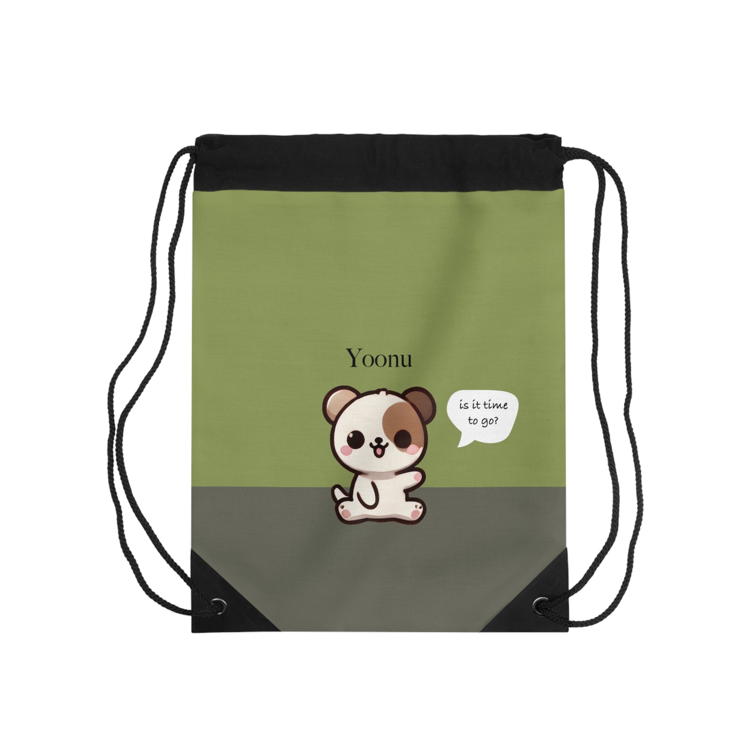 Yoonu the Puppy - Kawaii Designs Drawstring Bag