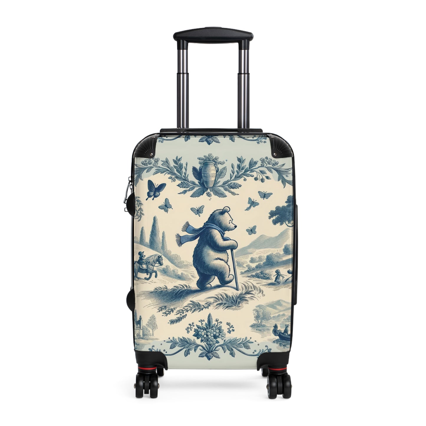 Winnie the Pooh "On a Journey" Toile de Jouy - Suitcase - Small Carry On Luggage