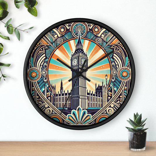 London Big Ben in Art Deco Wall Clock