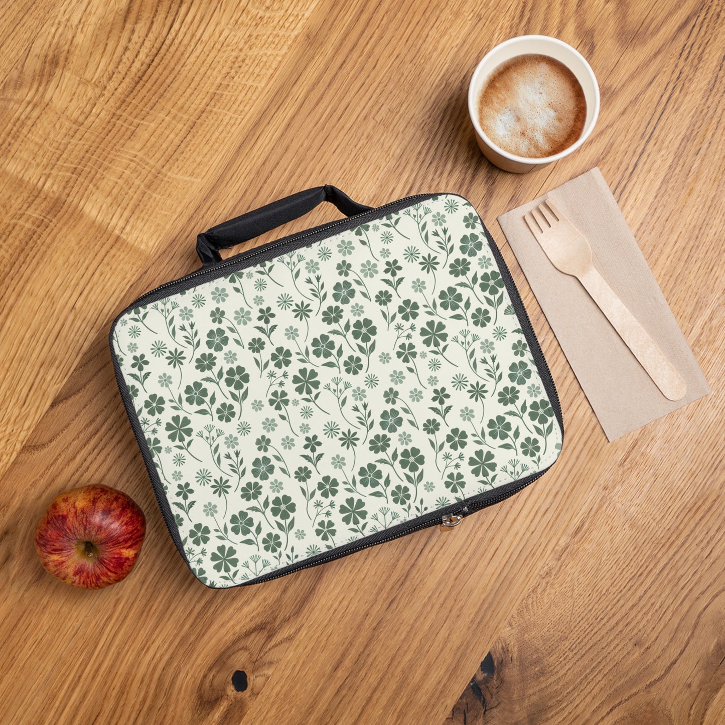 Floral Green - Lunch Bag