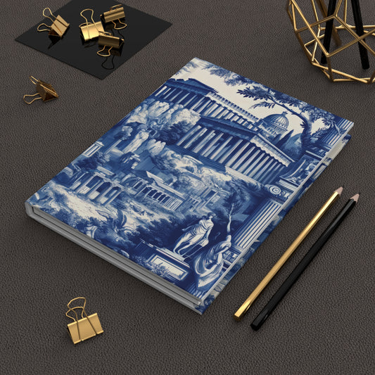 Athens - Greece in Toile de Jouy - Hardcover Journal Notebook Matte #athens #greece