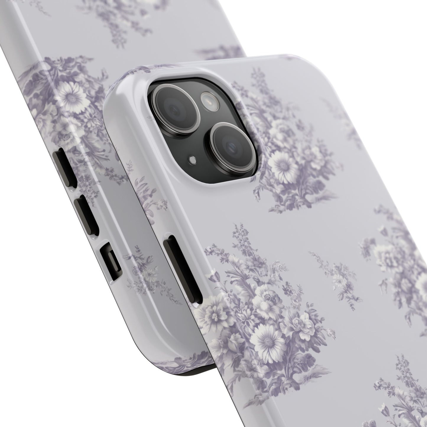 Bouquet Toile de Jouy in Lavender - Samsung and iPhone Tough Phone Case