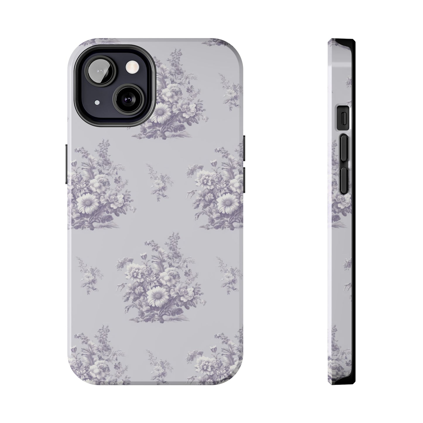 Bouquet Toile de Jouy in Lavender - Samsung and iPhone Tough Phone Case