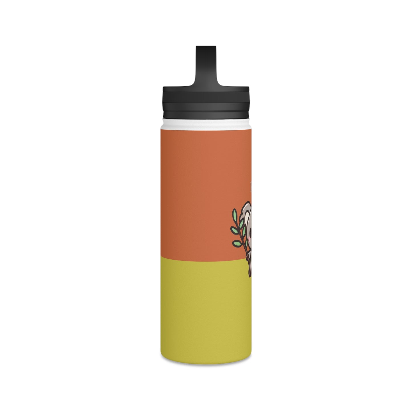 Kora the Koala - Kawaii Designs - Steel Water Bottle Tumbler, Handle Lid