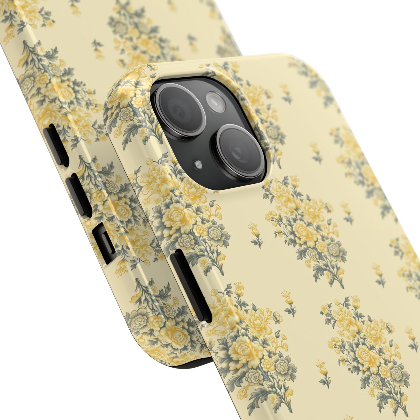 Bouquet Toile de Jouy in Yellow - Samsung and iPhone Tough Phone Case