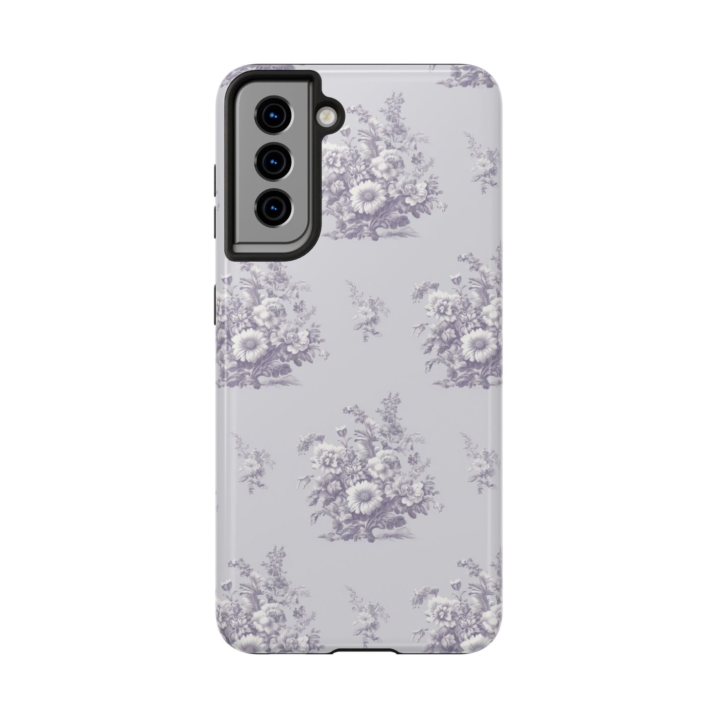 Bouquet Toile de Jouy in Lavender - Samsung and iPhone Tough Phone Case