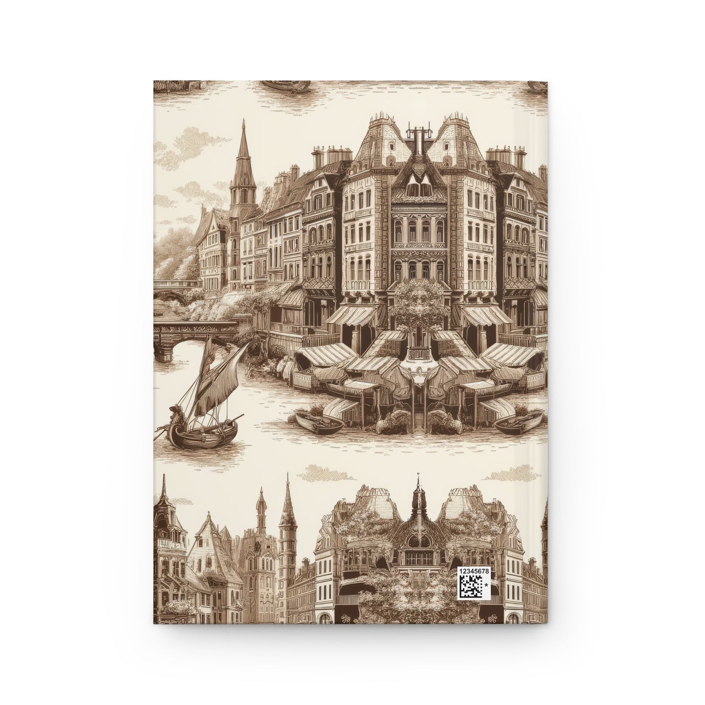 Venice - Italy in Toile de Jouy - Hardcover Journal Notebook Matte #venice #italy