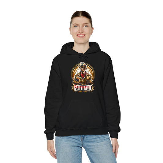 Gold Miner Football Player Unisex Heavy Blend™ Hooded Sweatshirt