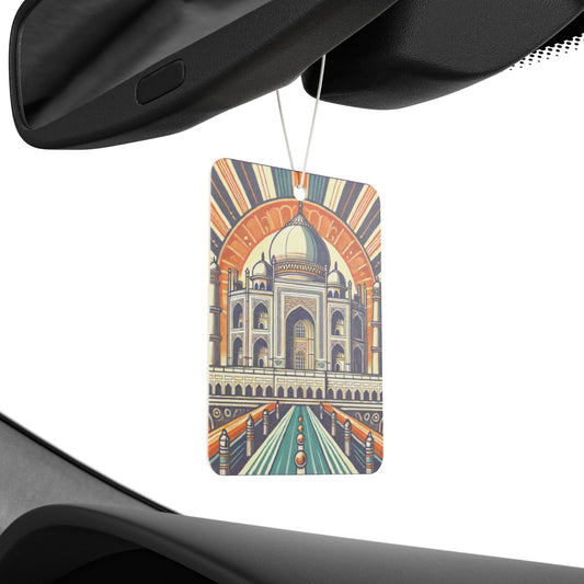 Art Deco Taj Mahal India Car Air Freshener