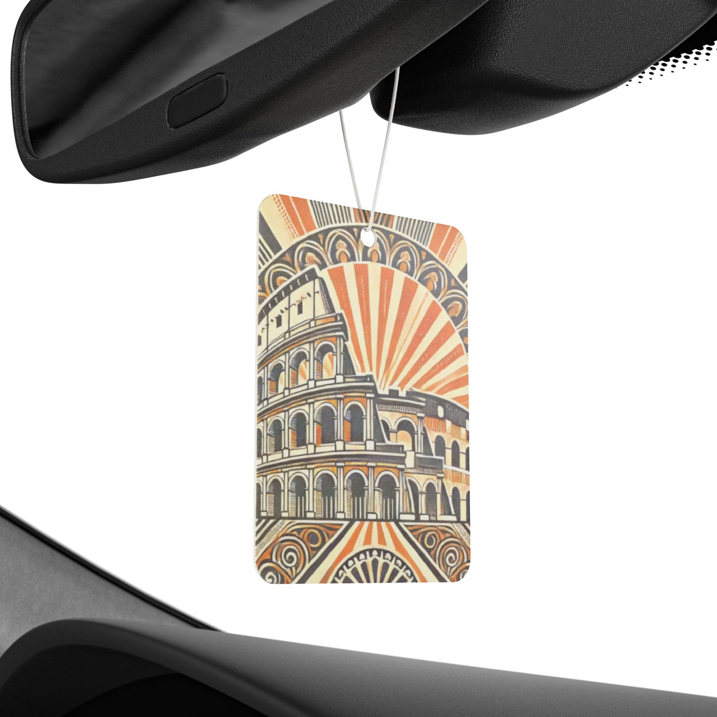 Art Deco Roman Colosseum Car Air Freshener