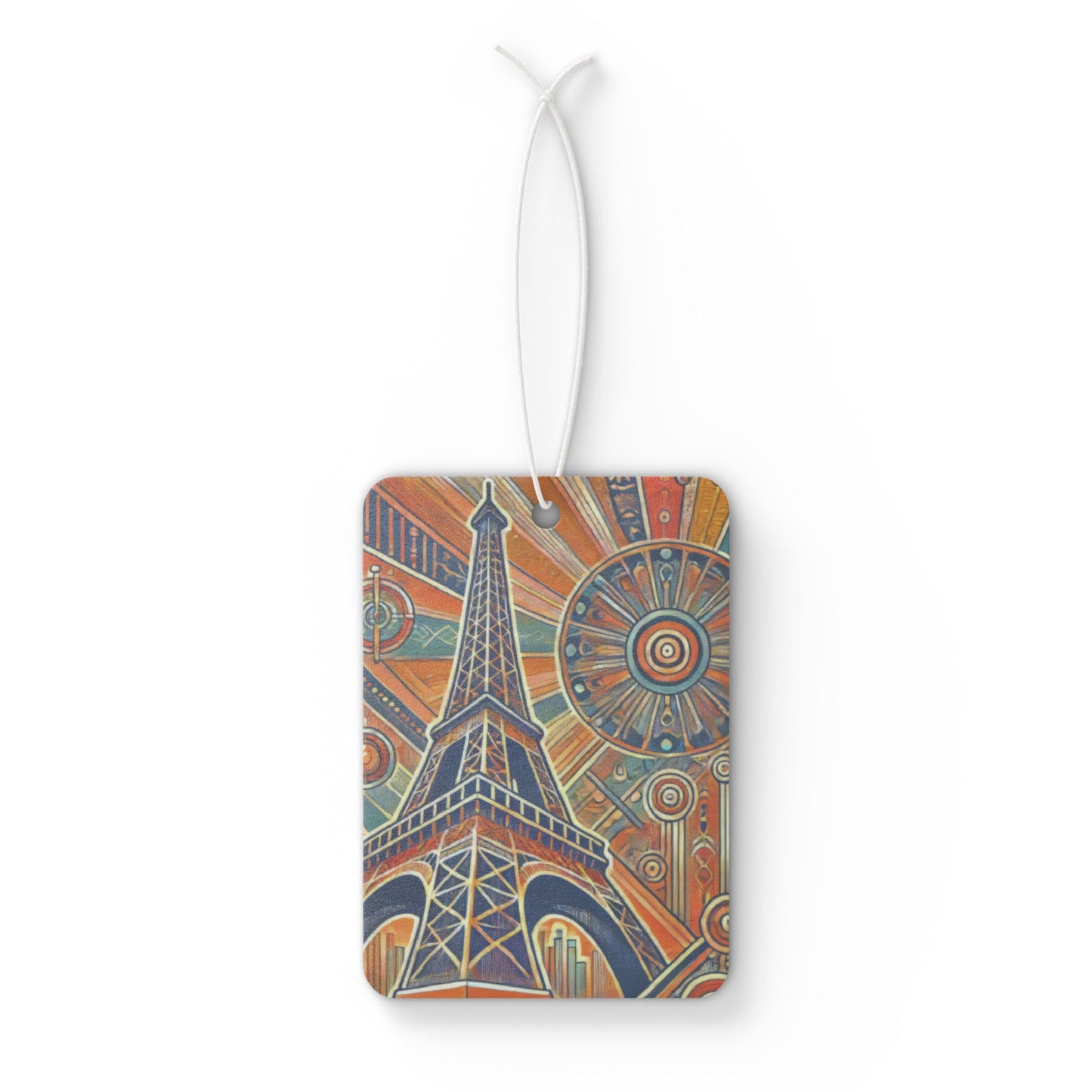 Art Deco Eiffel Tower Paris France Car Air Freshener