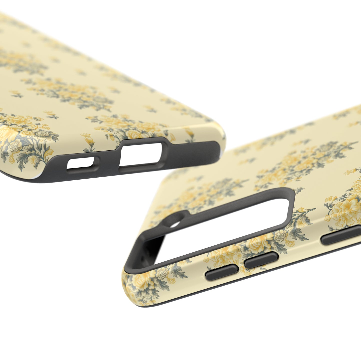 Bouquet Toile de Jouy in Yellow - Samsung and iPhone Tough Phone Case