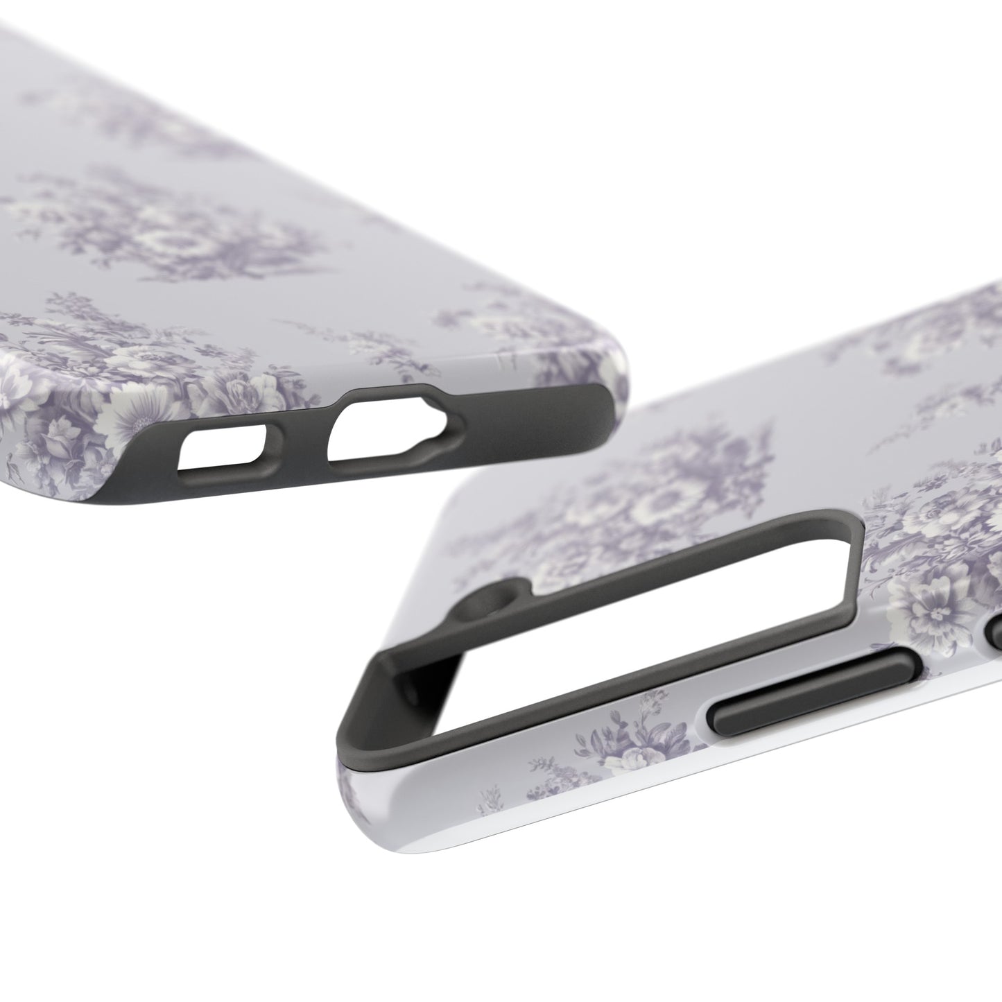 Bouquet Toile de Jouy in Lavender - Samsung and iPhone Tough Phone Case