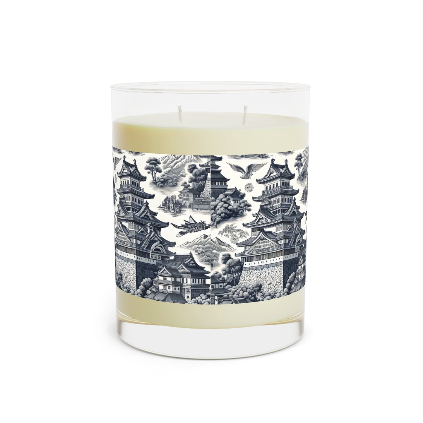 Meiji Castle, Japan Scented Candle - Premium Design Printed On 11oz Glass, Not a Sticker Label