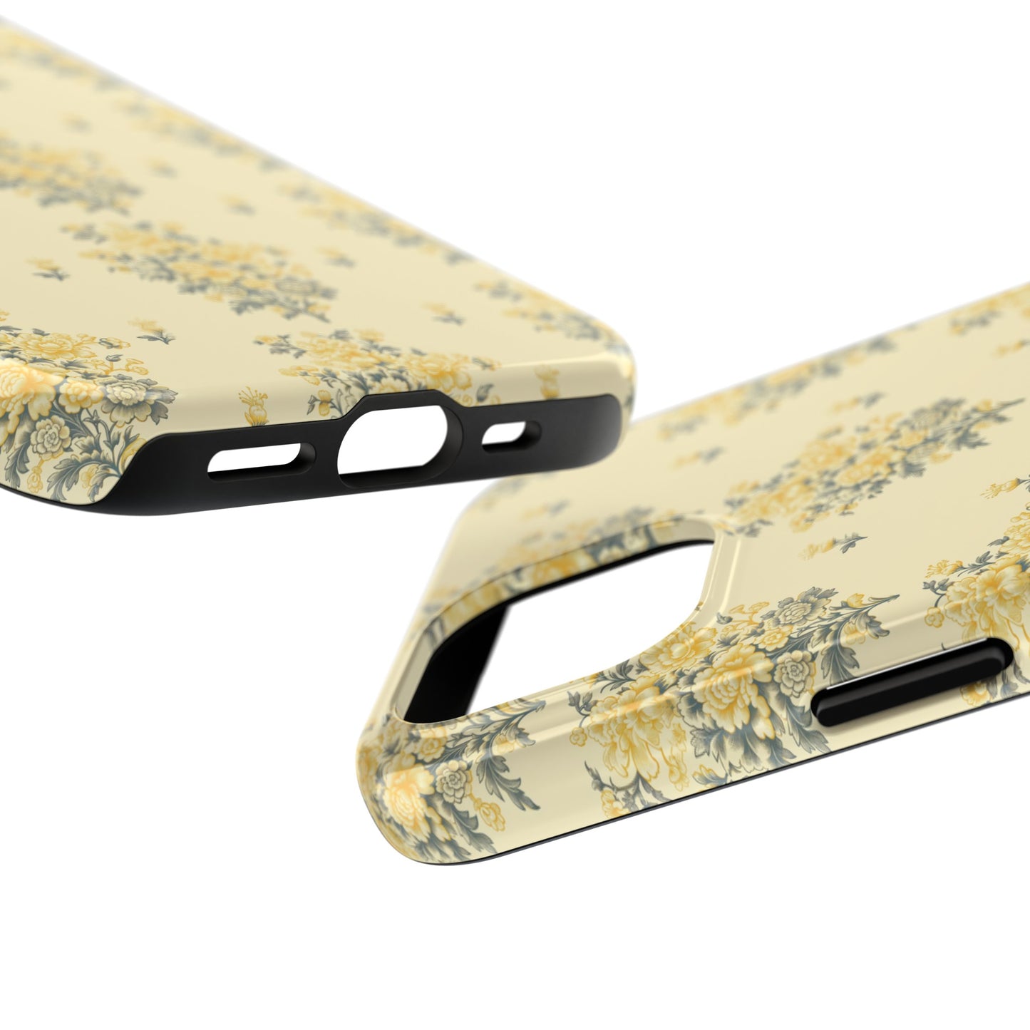 Bouquet Toile de Jouy in Yellow - Samsung and iPhone Tough Phone Case