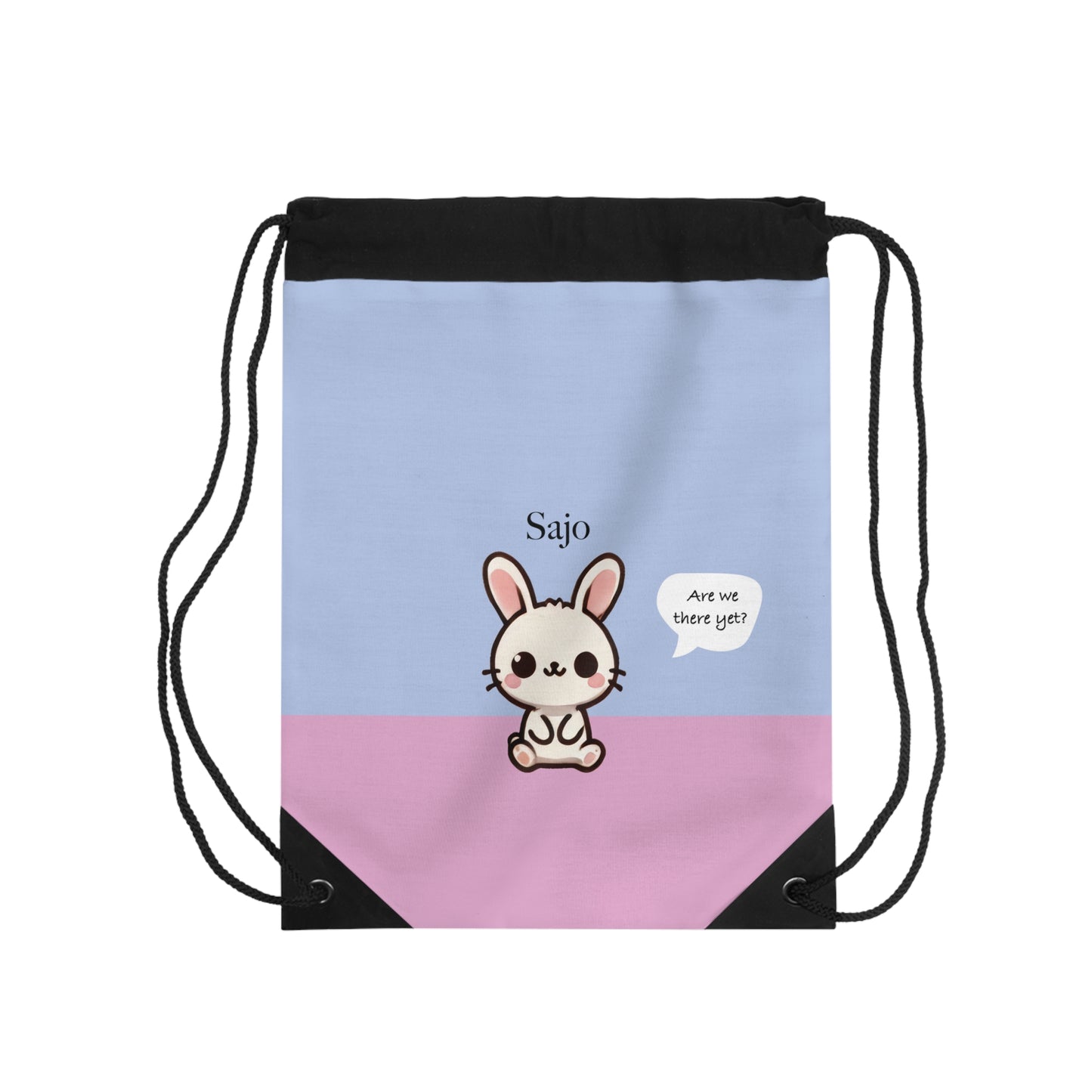 Sajo the Bunny - Kawaii Designs Drawstring Bag