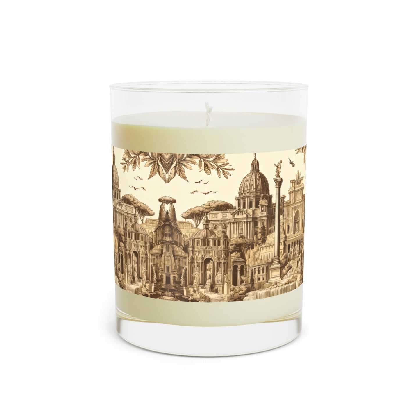 Rome, Italy Scented Candle - Premium Design Printed On 11oz Glass, Not a Sticker Label