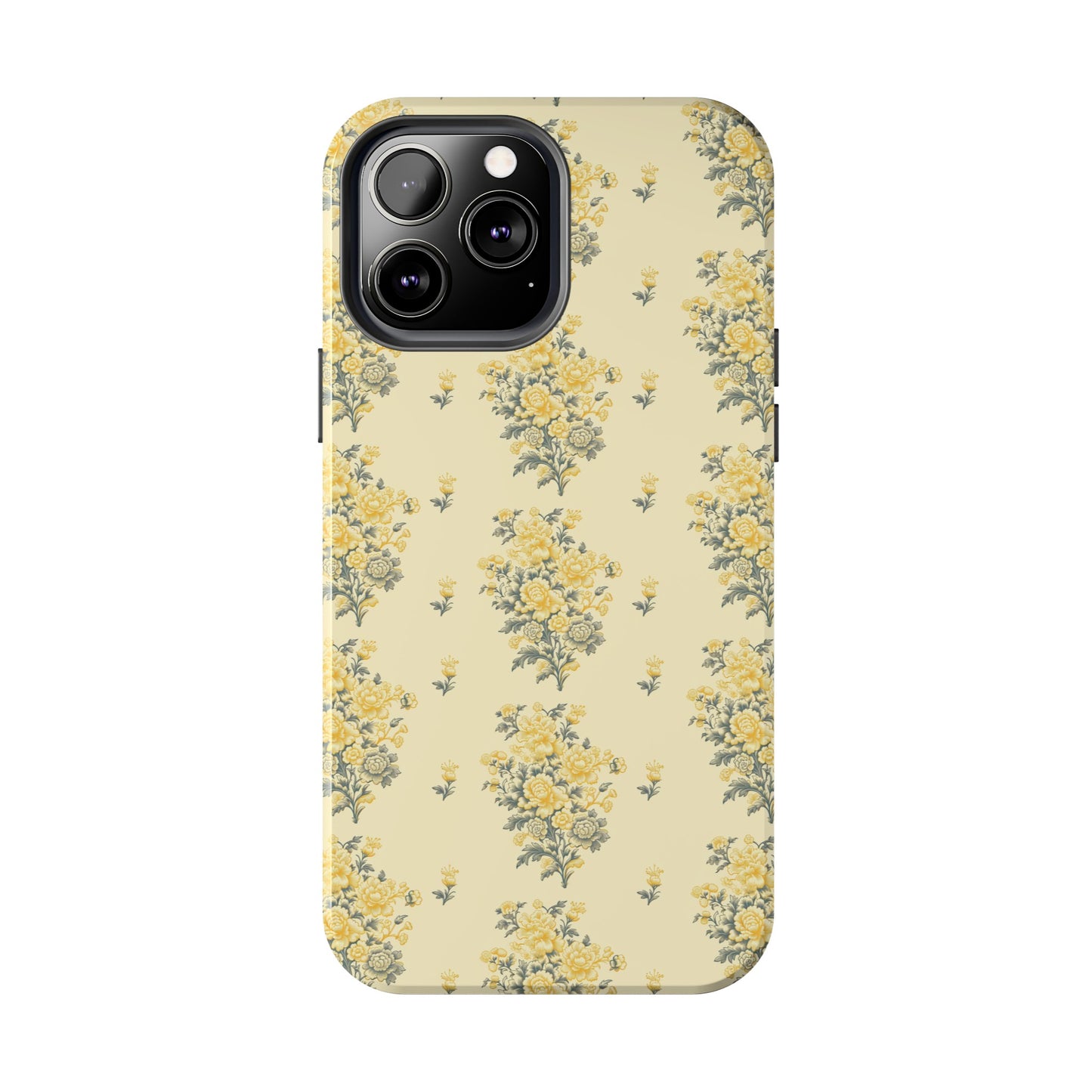 Bouquet Toile de Jouy in Yellow - Samsung and iPhone Tough Phone Case