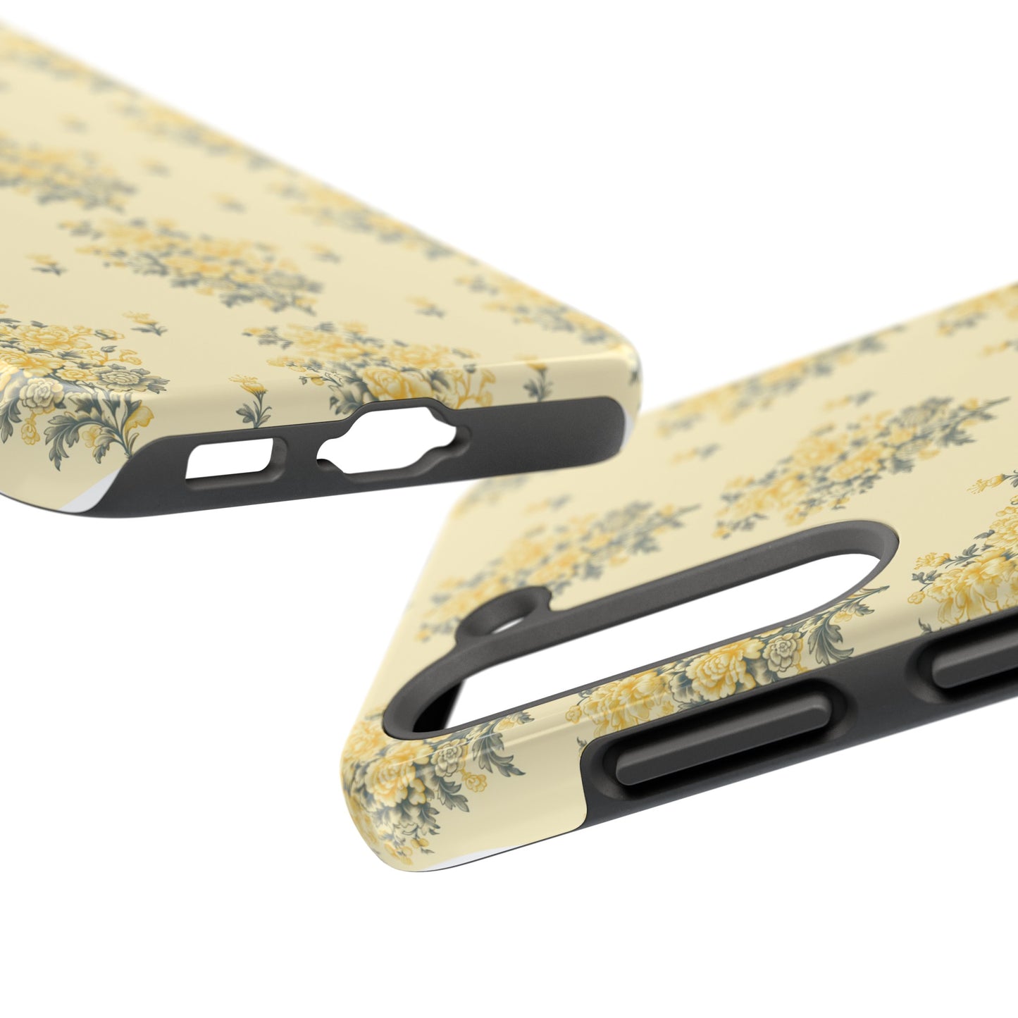 Bouquet Toile de Jouy in Yellow - Samsung and iPhone Tough Phone Case