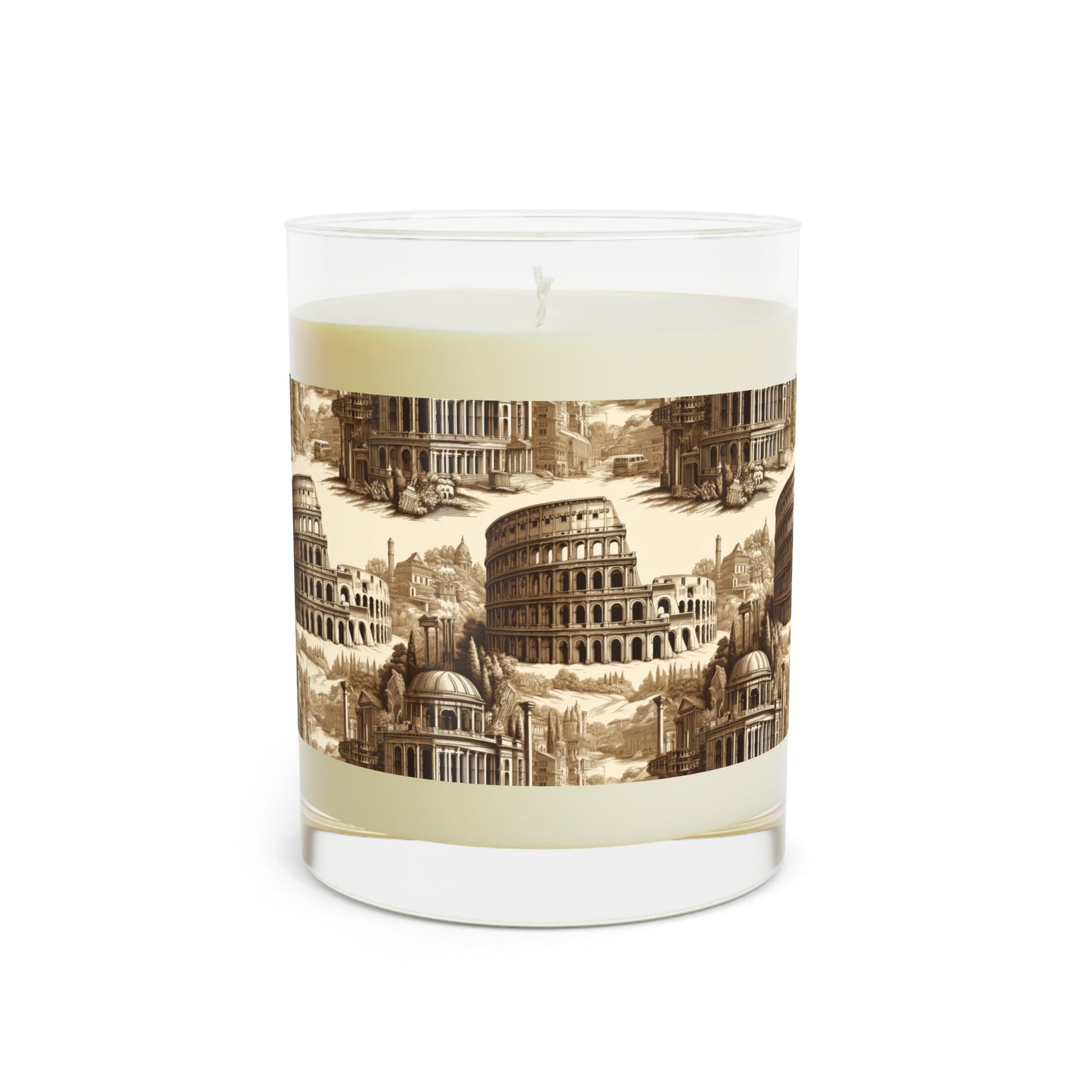 Colosseum Rome Italy Scented Candle - Premium Design Printed On 11oz Glass, Not a Sticker Label