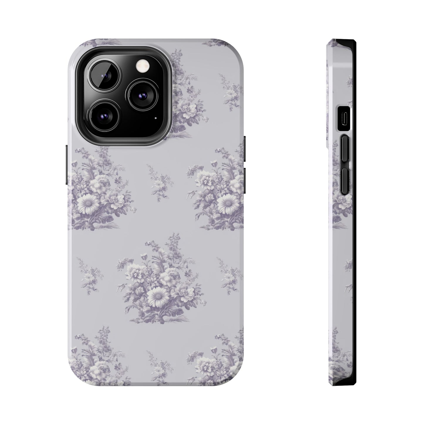 Bouquet Toile de Jouy in Lavender - Samsung and iPhone Tough Phone Case