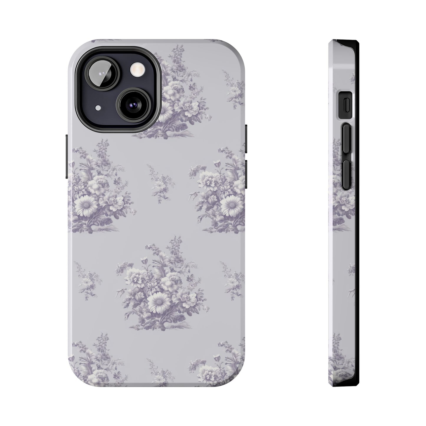 Bouquet Toile de Jouy in Lavender - Samsung and iPhone Tough Phone Case