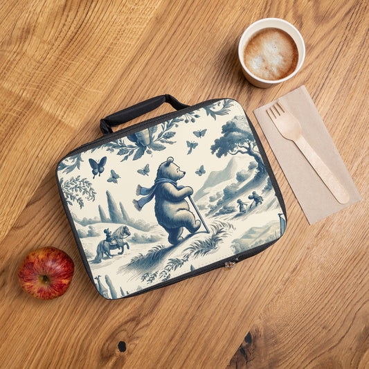 Winnie the Pooh "On a Journey" Toile de Jouy - Lunch Bag