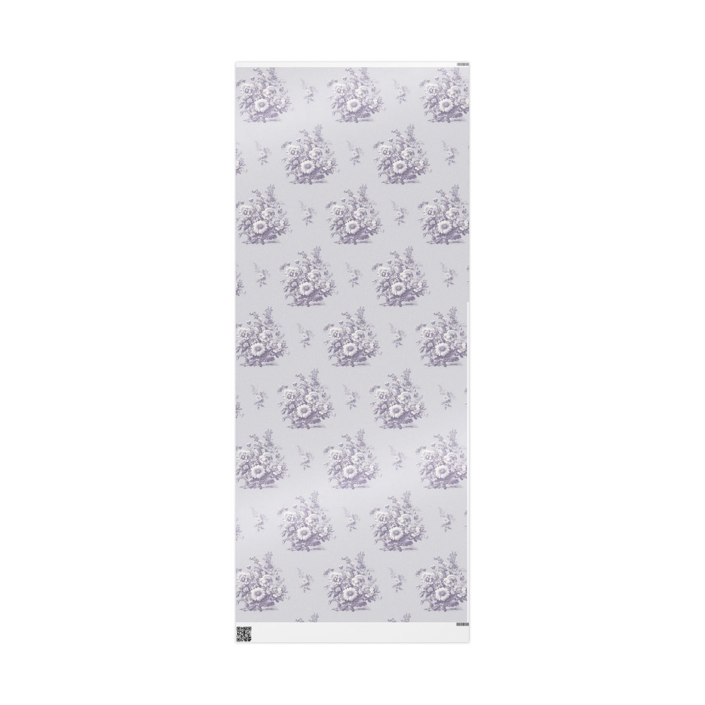 Bouquet Toile de Jouy in Lavender Wrapping Paper 30"x 72"