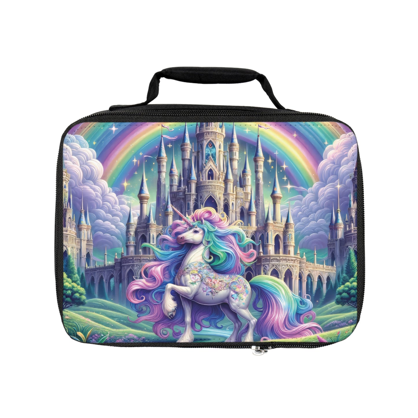 Unicorn and Rainbow Castle - Lunch Bag