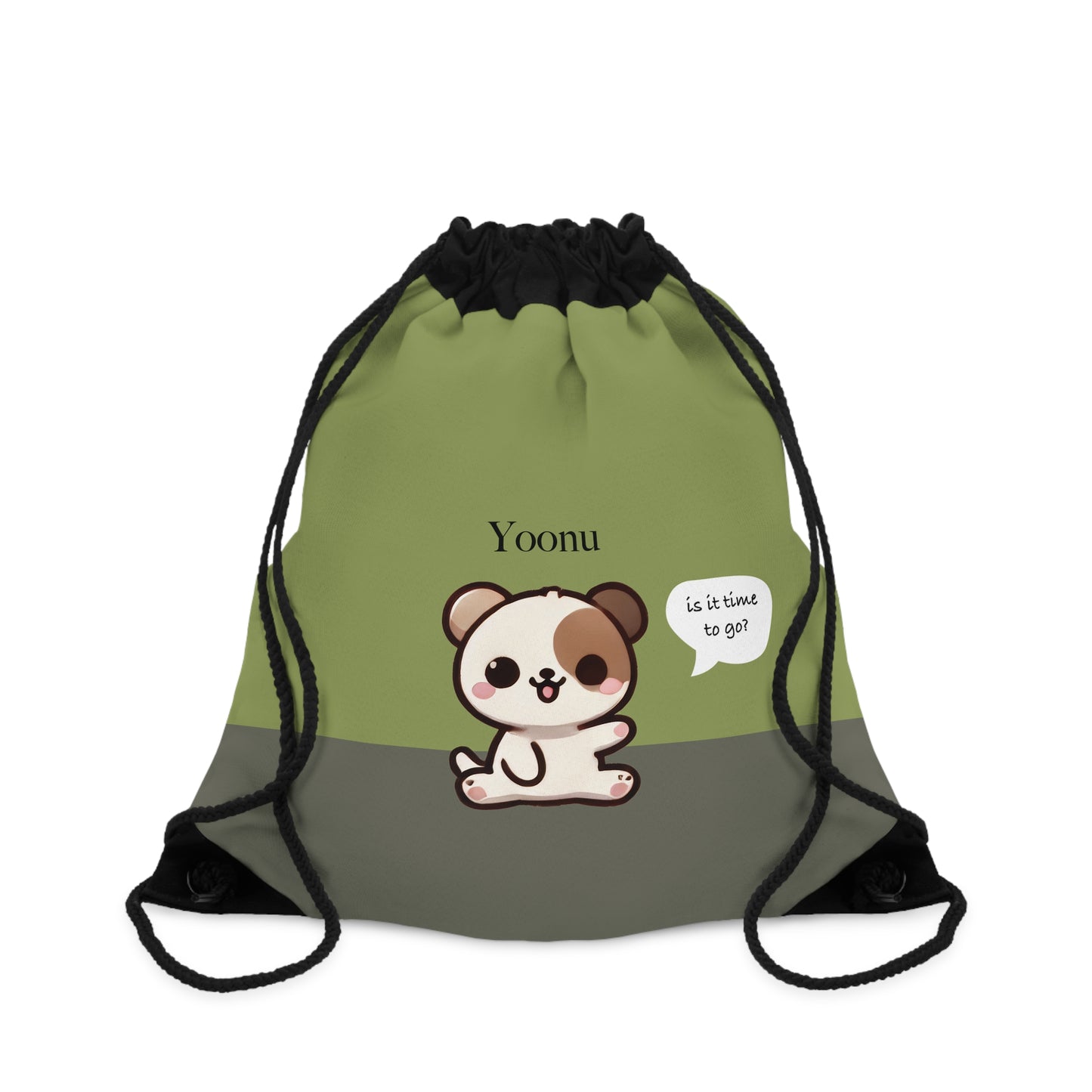 Yoonu the Puppy - Kawaii Designs Drawstring Bag